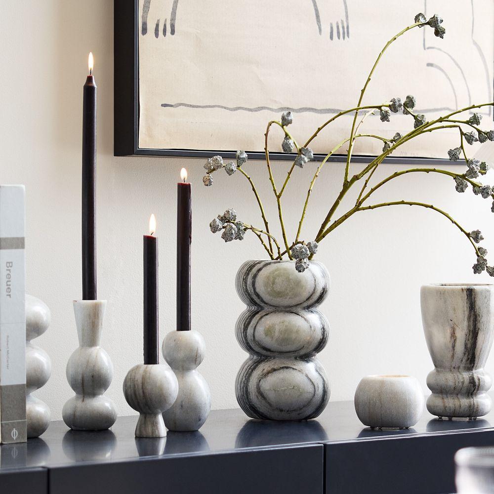 Marble candle stand deals